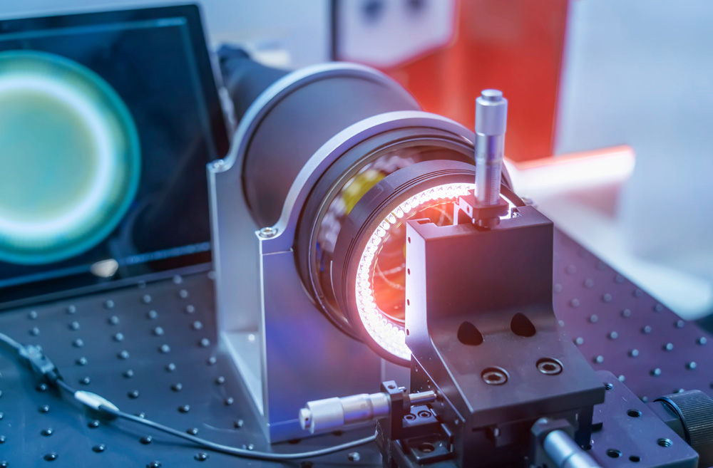 Laservermessung mit Ringleuchte Laservermessung mit Ringleuchte