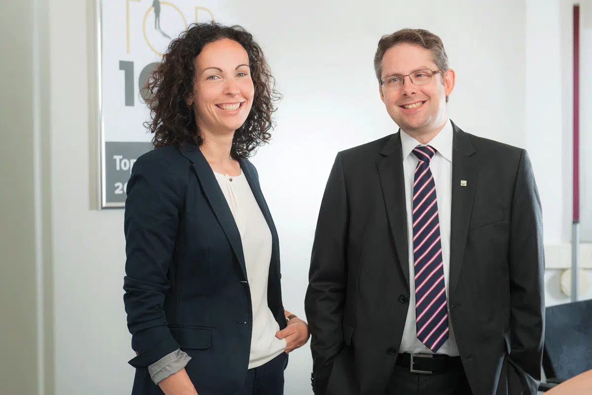 Dr.-Ing. Sybille Hopman und Dipl.-Ing. (FH) Christian Baumann
