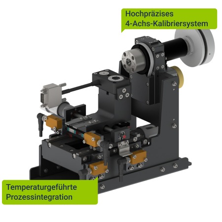 4-Achs-Kalibriersystem zur hochgenauen Positionierung optischer und messtechnischer Komponenten